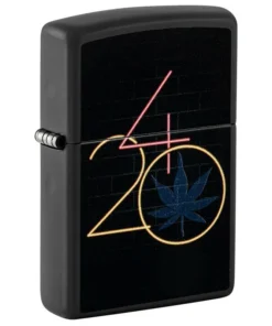 ZIPPO schwarz matt 420 Glow in the Dark 60006904