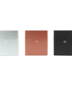 Zigarettenbox Kunststoff (6) COOL Pop up 50er Metallicfarben sortiert