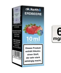 Nikoliquids Erdbeere 50 PG / 50 VG 6mg