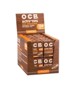 OCB Activ’Tips Slim Unbleached 7mm 10 Stück