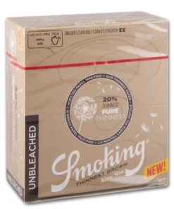 SMOKING Thinnest Brown King Size 50×33 Blatt