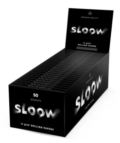 SLOOW Black Short Zigarettenpapier 50×50 Blatt