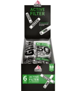 GIZEH Black Active Filter 6mm 10×50 Stück