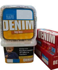 2x DENIM Volumentabak Big Box 160g + 500 DENIM Hülsen