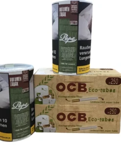 2x PEPE Rich Green Volumen 80g + 500 OCB Organic Hülsen