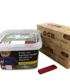 PEPE Rich Green 170g Eimer + 500 OCB Organic Hülsen + Feuerzeug