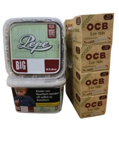 2x PEPE Bright Green 170g Eimer + 1000 OCB Organic Hülsen