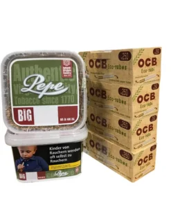 2x PEPE Rich Green 170g Eimer + 1000 OCB Organic Hülsen