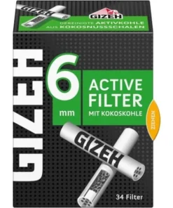 Gizeh Black Active Filter 6mm 1×34 Stück