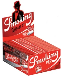 Smoking King Size Red 24×33 + Filter Tips