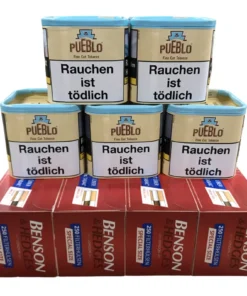 5x PUEBLO Dose + 1000 Benson&Hedges Hülsen