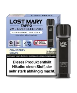 LOST MARY Tappo Cranberry Grape 20 mg 2 Pods