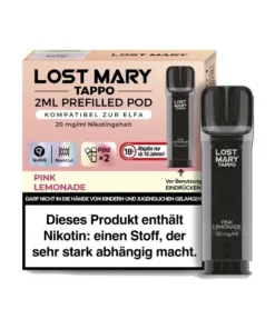 LOST MARY Tappo Pink Lemonade 20 mg 2 Pods
