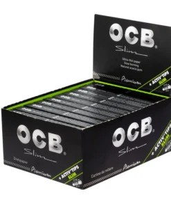 OCB Schwarz Premium Long Slim 20×32 + 8 Activ’Tips 7 mm