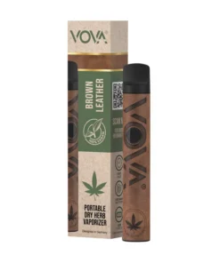 E-Vaporizer VOVA Dry Herb Brown Leather 1000 mAh