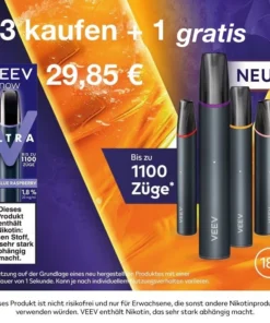 VEEV NOW ULTRA 3 kaufen + 1 gratis Blue Raspberry 20 mg/ml