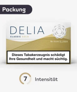 IQOS DELIA Classic Gold – Schachtel (1×20 Stück)