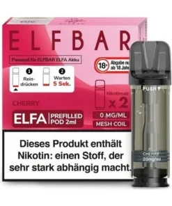 ELFBAR Elfa Cherry 0mg 2 Pods