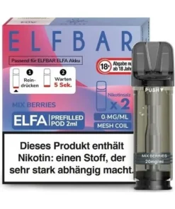 ELFBAR Elfa Mix Berries 0mg 2 Pods