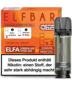 ELFBAR Elfa Tropical Fruit 0mg 2 Pods