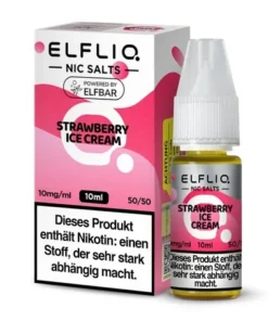 Nikotinsalz ELFBAR Elfliq Strawberry Ice Cream 10mg