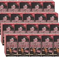 20 x Pfeifenfilter Ermuri Aktivkohle 9 mm á 200 Filter