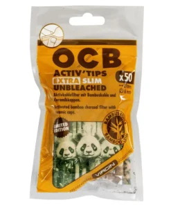 OCB Activ’Tips Extra Slim Unbleached Bamboo 6mm Limited Edition