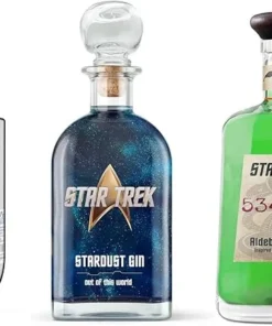 Star Trek 3er Set – Aldebaran Spirit (700ml 38% Vol .), Stardust Gin (500ml 40% Vol.) & Neutral Zone Vodka (700ml 40% Vol.) – Premium Spirituosen für Fans & Sammler