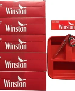 Winston Aktionsset – 2000 Winston King Size Hülsen, Duo Maker Zigarettenstopfer & exklusives Zubehör