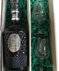 Frohe Ostern Geschenkset – A.H. Riise Non Plus Ultra BLACK EDITION Rum 42% + 2 hochwertige Gläser im Oster-Geschenkset (1 x 0,7 Ltr.)