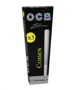 OCB Schwarz Premium Slim Cones 1×3 Cones