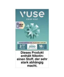 VUSE Pod Crisp Mint Nic 18mg 2 Caps