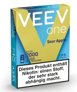 E-Liquidpod VEEV ONE Sour Apple 20mg 2 Pods