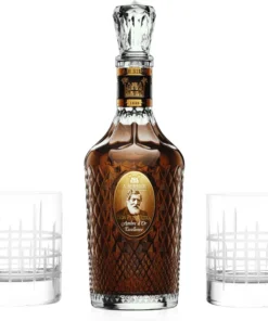 A.H. Riise Non Plus Ultra Ambre d’Or Excellence | 42% Vol | 700ml | Edler Premium-Rum inkl. hochwertigen 2 Bargläsern