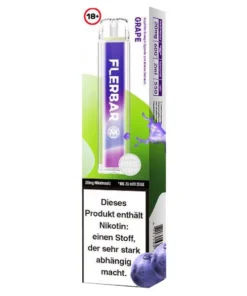 E-Shisha FLERBAR M Einweg (10) Grape 20mg 600 Züge
