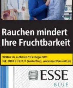 ESSE Blue 97mm, Inhalt: 1 Schachtel à 20 Zigaretten 8.00 €