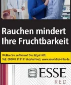 ESSE Red 97mm, Inhalt: 1 Schachtel à 20 Zigaretten 8.00 €