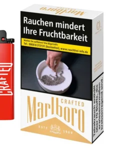 MARLBORO Crafted Gold 8,50 Euro (1×20) Schachtel + 1 Marlboro Crafted Feuerzeug