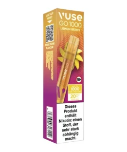 E-Zigarette VUSE Go 1000 (Pen) Einweg Lemon Berry 20mg