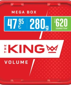 KING Red Volumentabak 280 Gramm Box