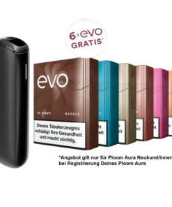 Ploom Aura Jet Black + 120 EVO Sticks