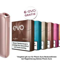 Ploom Aura Rose Gold + 120 EVO Sticks Gratis