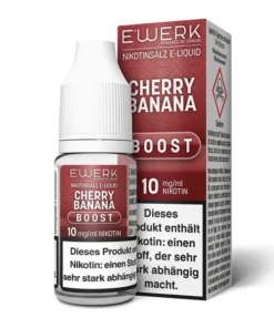 E-Liquid Nikotinsalz E’WERK Boost Cherry Banana 10mg