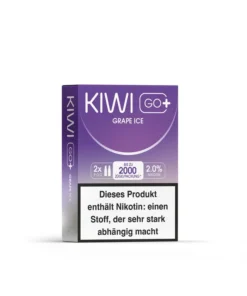 5+1 AKTION | 6 x Kiwi GO+ Pods – Grape Ice 20mg(2er-Pack)