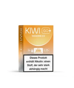 5+1 AKTION | 6 x Kiwi GO+ Pods – Tangerine Ice 20mg(2er-Pack)