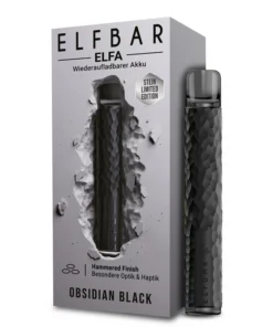 E-Zigarette ELFBAR Elfa obsidian-schwarz 500mAh Limited Edition