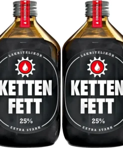 Kettenfett Lakritzlikör Extra Stark 2 Flaschen a 0,5L 25% Vol.