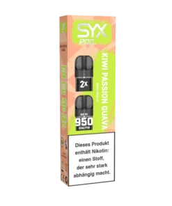 SYX Pods Kiwi Passion Guava 20mg (2er Pack)