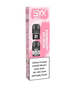SYX Pods Strawberry Ice Cream 20mg (2er Pack)