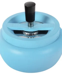 Schleuderascher Metall neon blau matt Ø 13 cm